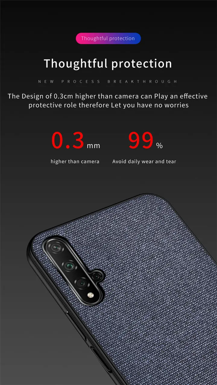 Чехол из хлопковой ткани для huawei Honor 20 Lite Pro 20I Retra, силиконовая ткань, задняя крышка Honor 20 Lite, чехол Honor20 Lite, чехол s 20 Lite