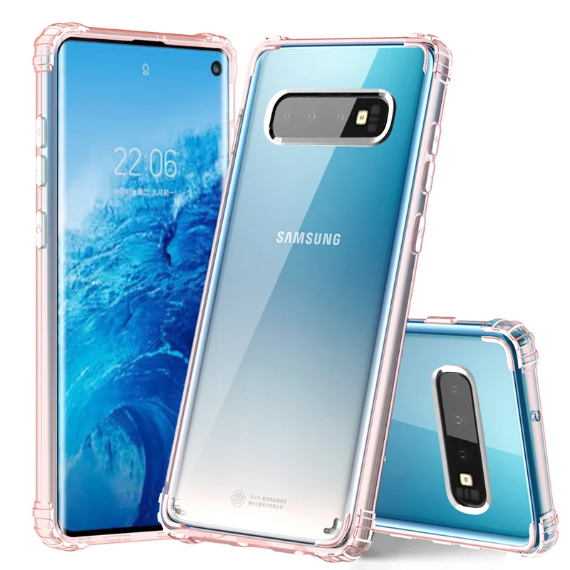 Прозрачный чехол для Samsung Galaxy S10 тонкий ударопрочный акриловый из ТПУ задней