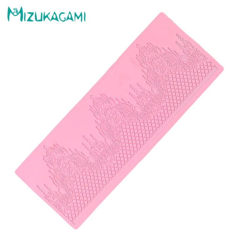 Fondant Lace Mold Baking Decoration Tools Royal Extravagant Flower Pattern Cake Surrounding Kitchen MJ-01561 | Дом и сад
