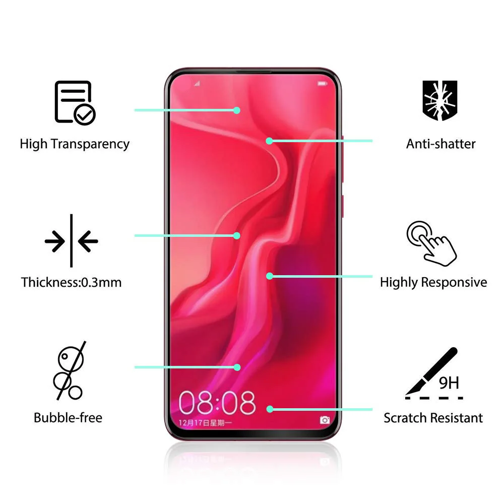 Lucu Vakker 5D полная Защита экрана для HuaWei P Smart Z 9H закаленное стекло Защитная