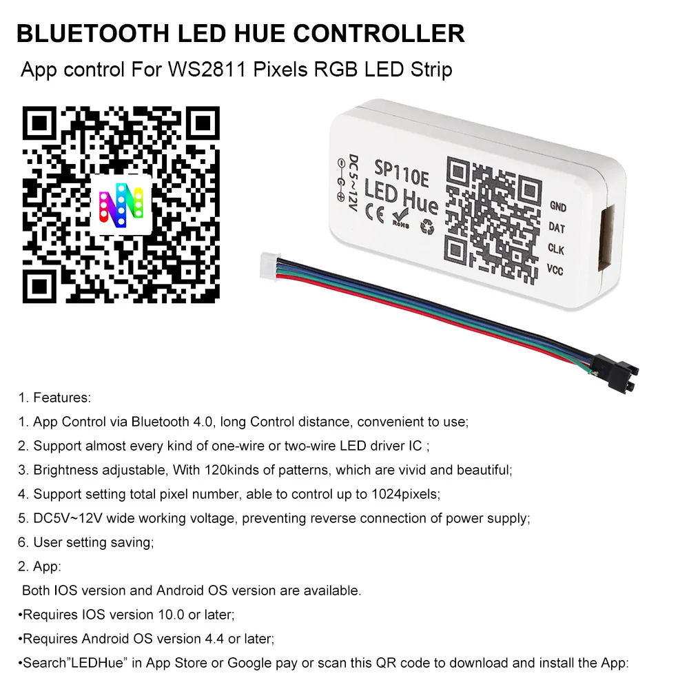 12 В постоянного тока WS2811 цифровая светодиодная лента RGB цвет мечты 5050 приложение Bluetooth контроллер адресуемый светодиодный светильник WS2811 пиксельные полосы