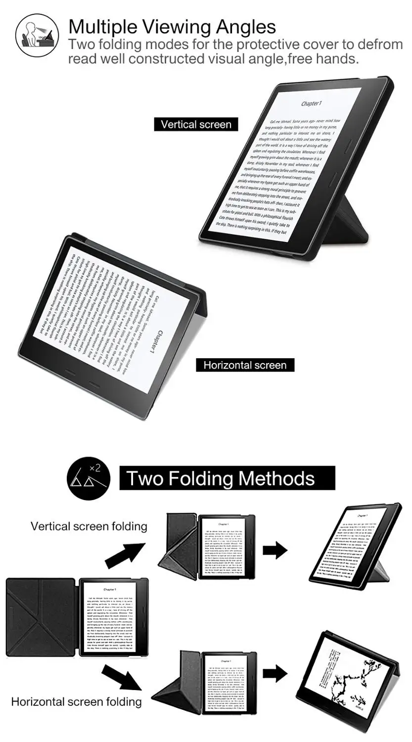Чехол-подставка для Amazon kindle oasis 3 " e-reader чехол для kindle Oasis 2 7,0" e-reader+ Защитная пленка для экрана