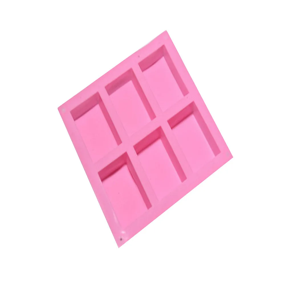Силиконовая форма для мыла Diy 6 полости формы ручной работы 3d Овальный Круглый