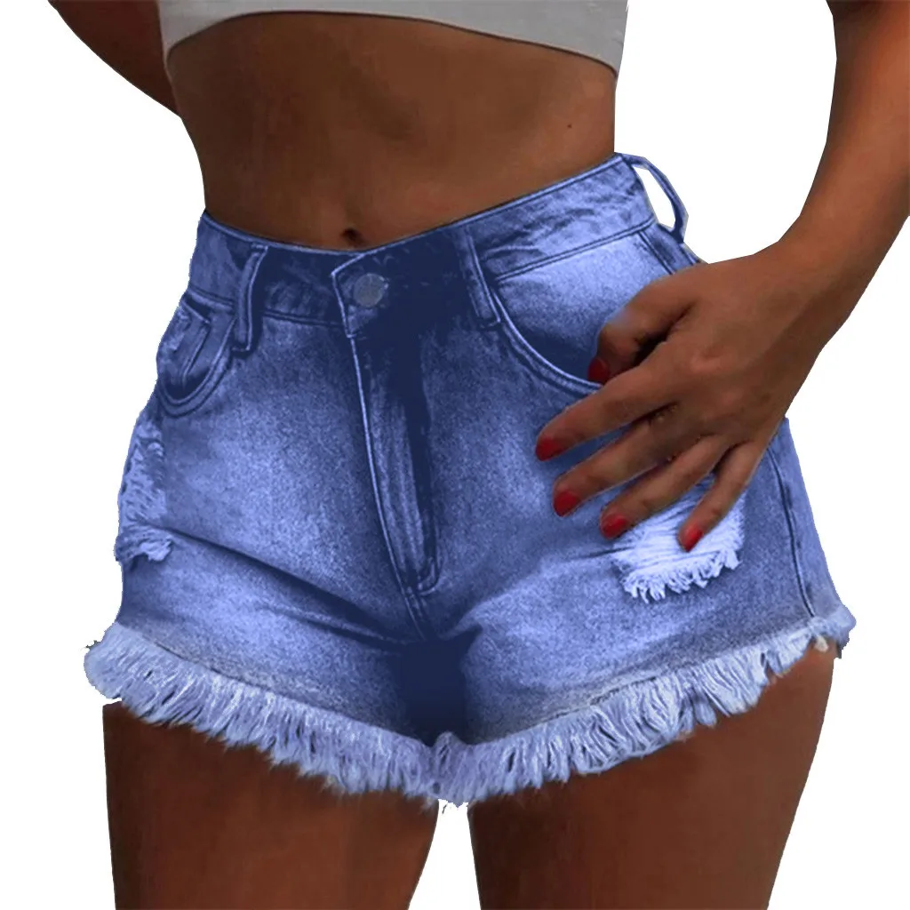 womens shorts summer jeans shorts women sport Women's Summer Denim Shorts Women's Pleated Denim Shorts High Waisted Shorts