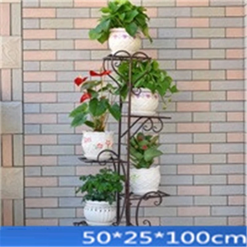 Number 5 Mensole Per Fiori Mensola Porta Piante Varanda полки Terrasse украшения Balcon Балконная полка цветок железная стойка - Цвет: Number 5