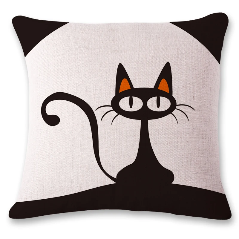 Новинка 2019 серия милых офисных стульев с рисунком кота поясничная подушка для