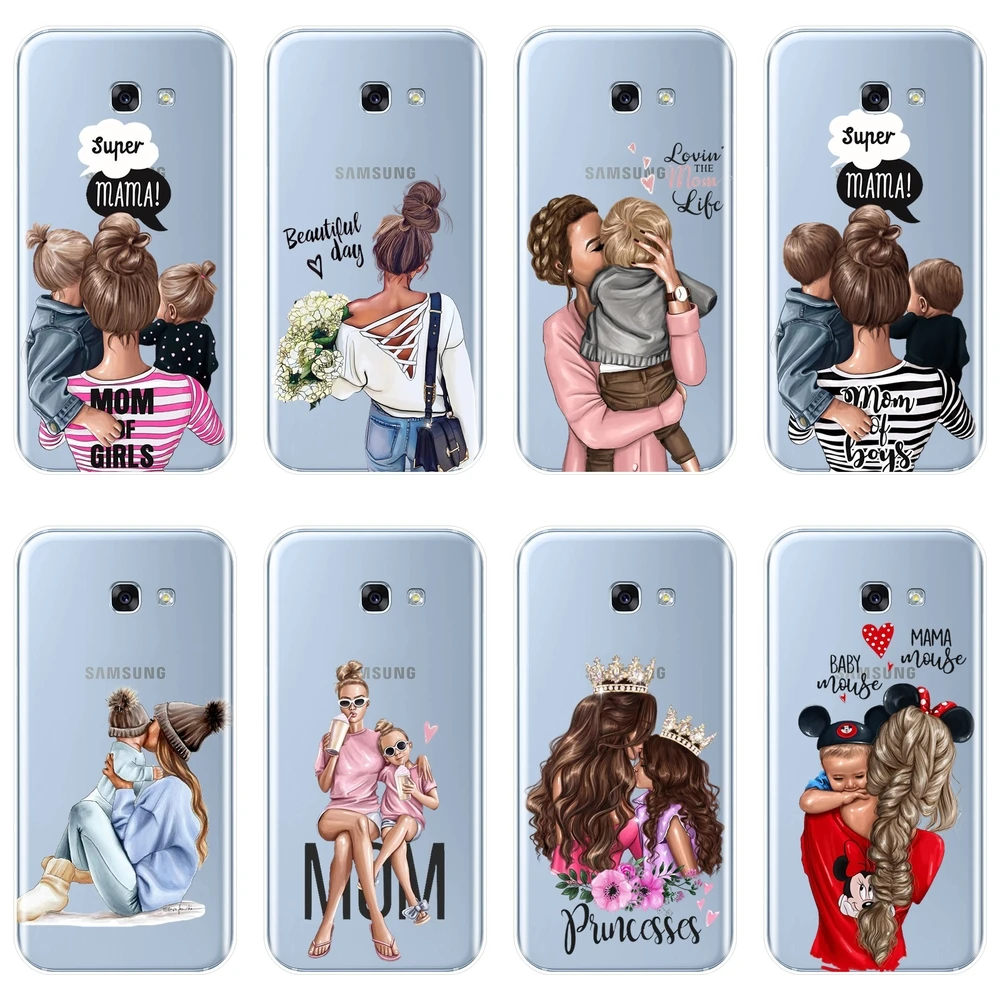 Чехол для телефона для девочки, женщины, мамы, для samsung A6 A8 Plus, Мягкая силиконовая задняя крышка для samsung Galaxy A3 A5 A7