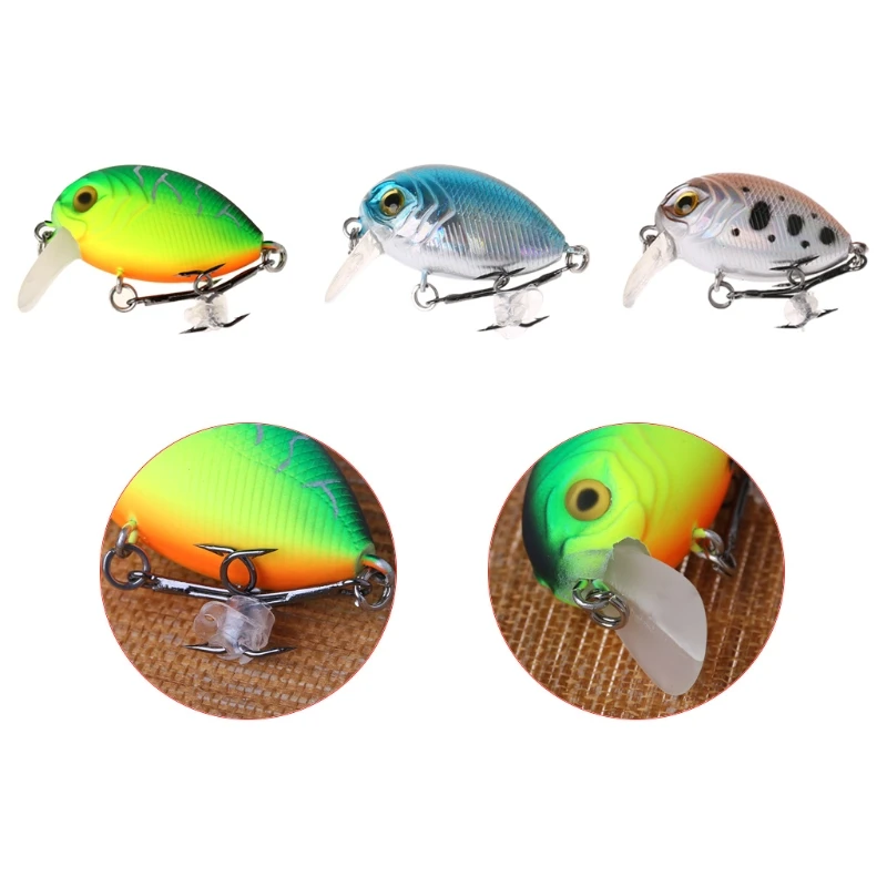 Мини Кривошип 35 мм искусственная пластиковая жесткая рыболовная приманка карп