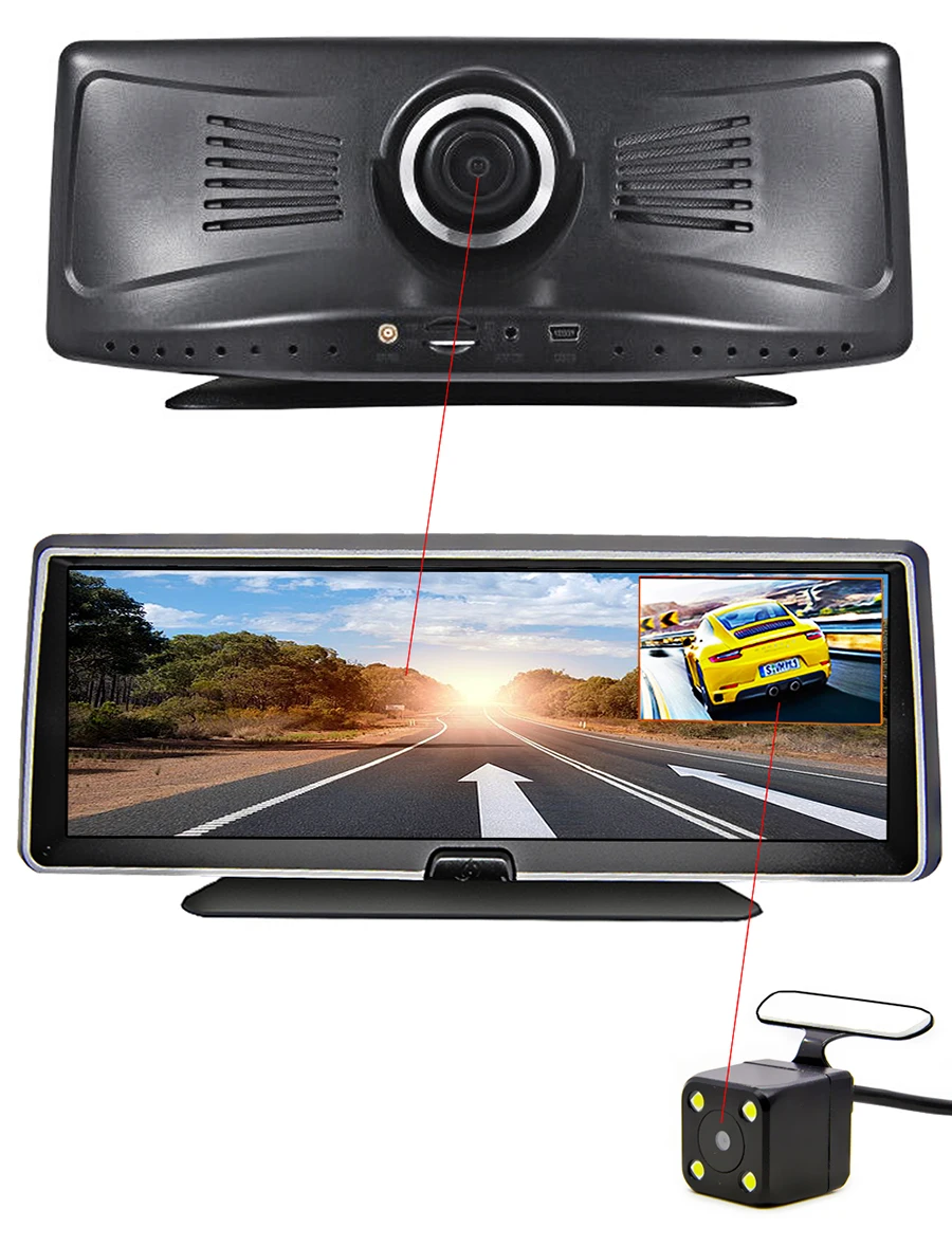 Bluavido 4G android dvr 8 дюймов экран автомобильная видеокамера gps навигация Full HD 1080P видеорегистратор регистратор рекордер удаленный монитор