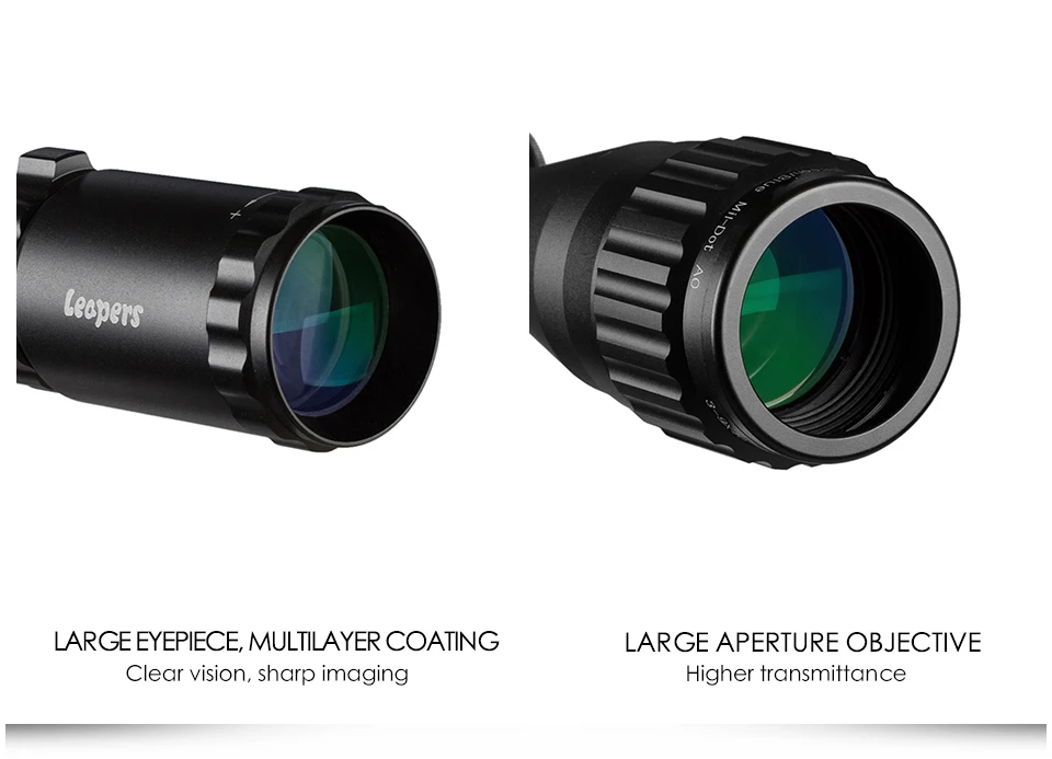 LEAPERS 3-9X40 прицел красный зеленый синий точечный прицел с подсветкой Retical Sight охотничьи прицелы Riflescope тактическая оптическая винтовка