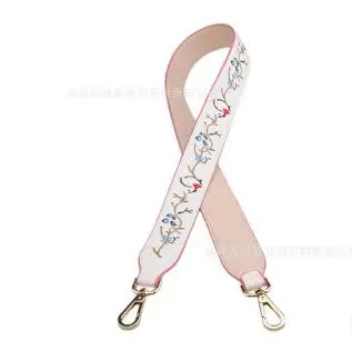 GUERNO 2017 plit leather strap for women handbags embroidery bohemian bag stripe easy matching girl shoulder belt DD001 | Багаж и сумки