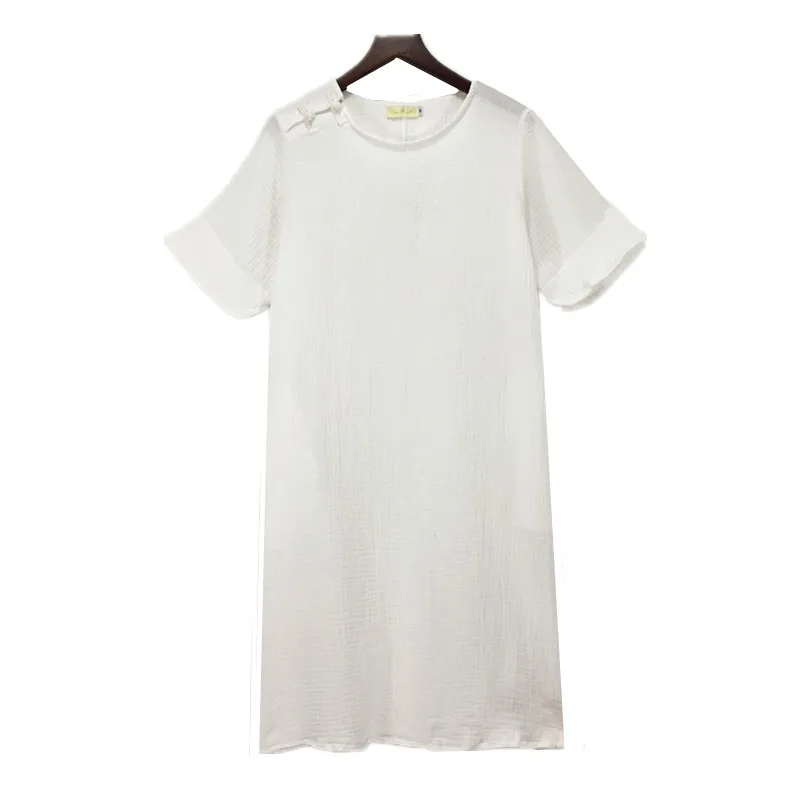 Новое весенне летнее платье 2020 женское хлопковое льняное винтажные платья