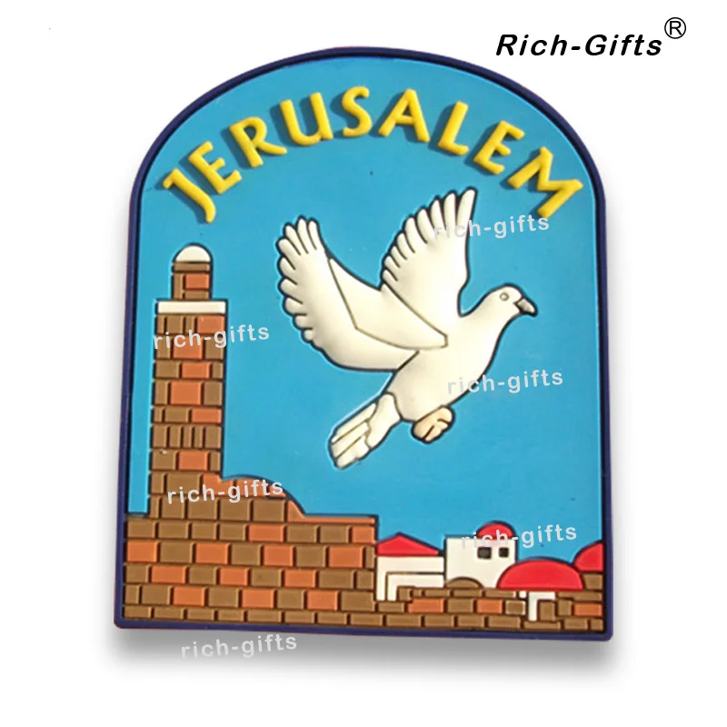 Free OEM/ODM Customized Promotion Gifts With Your Logo PVC Fridge Magnets Souvenir Palestine Jerusalem1000PCS/Lot (RC-PE) | Дом и сад