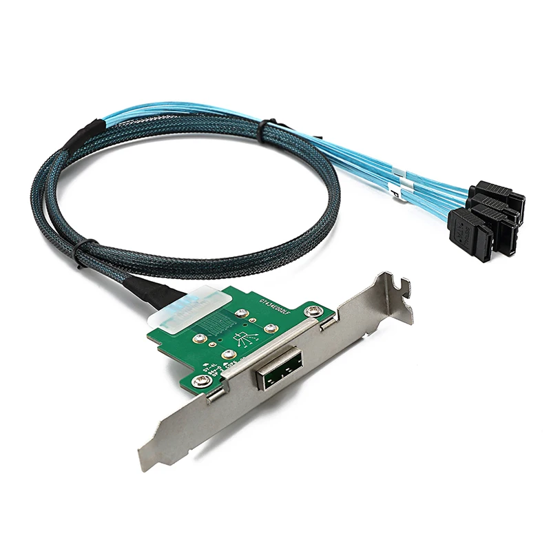 Кабельный деконн мини SAS26 PSFF-8088 мама до 4* SATA Сервер синхронизация данных Кабель передачи данных SATA Обратный кабель 0,8 м