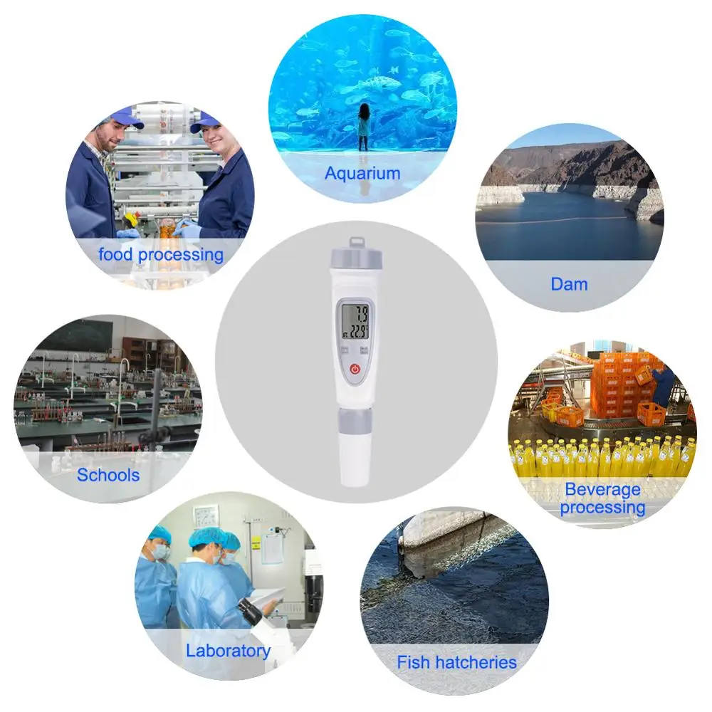 РН-метр ph-20/ph-220/ph-20w/ph-220w тестер ph портативный 0-14 ph Ручка Тип точный инструмент с ph буфер питания