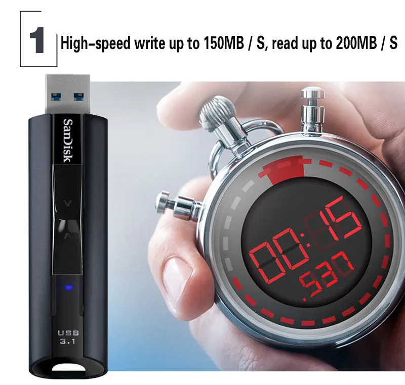 SanDisk Экстремальный USB флэш-накопитель 128 Гб 64 Гб USB 3,1 флэш-накопитель Флешка память 200 МБ/с./с устройство хранения U диск