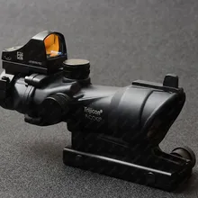 Тактический acog Стиль 4x32 прицел и 1x Красный точка зрения Охота Стрельба M2833 M7830