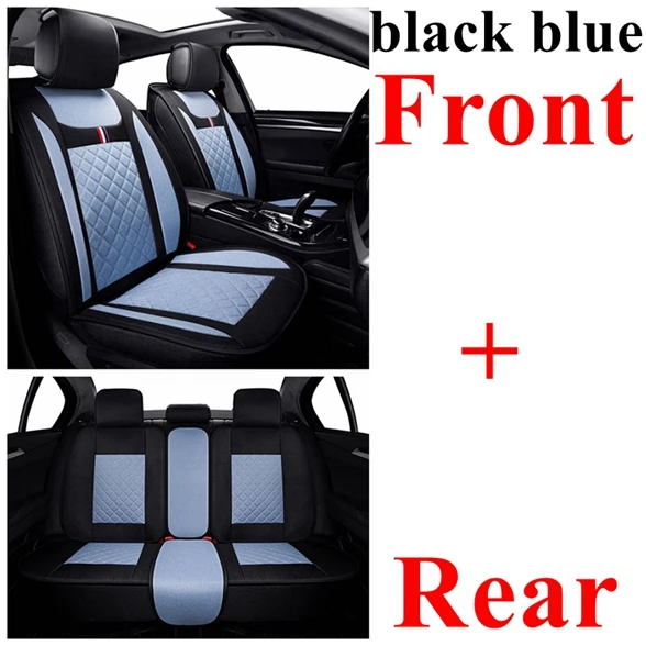 black blue standard Сиденья для Mitsubishi Outlander ASX Nissan Tiida Juke, Qashqai j10 j11 Renault Clio Duster logan Sandero Seat altea - Название цвета: black blue standard