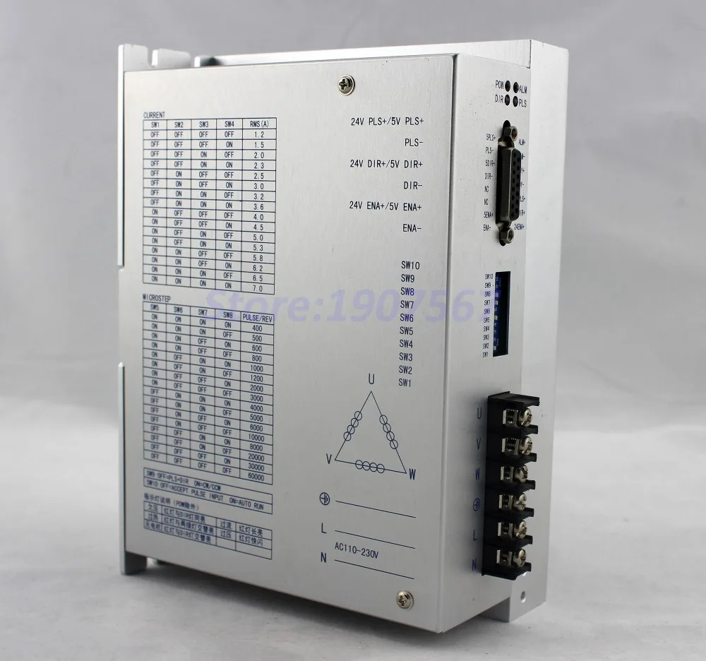 Цифровой шаговый двигатель 7A AC 220V 3 фазы шаговый двигатель LC3722A для NEMA42/Nema51 шаговые двигатели
