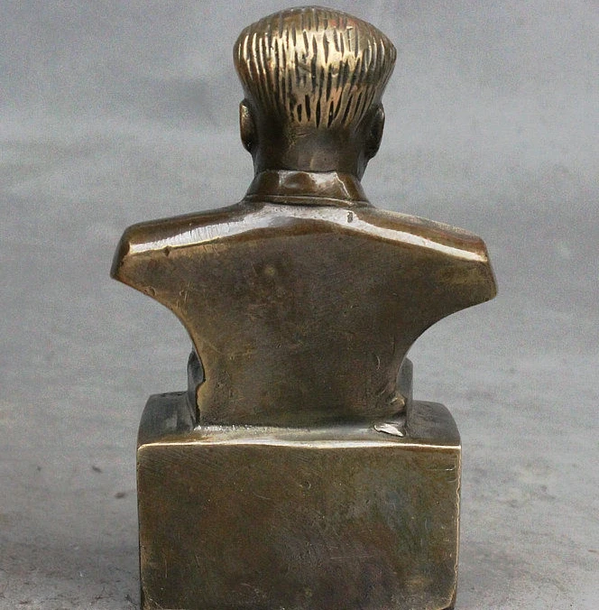 Медное Латунное ремесло 4 &quot Китайский знаменитый латунный лидер политик Мао