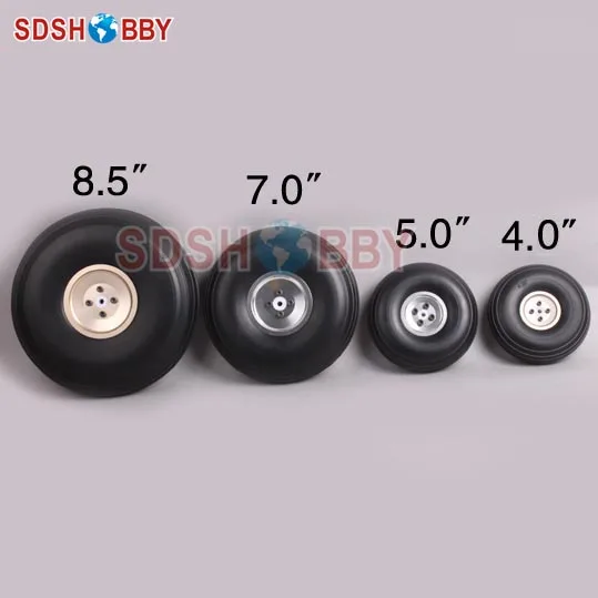 Колеса из полиуретана с ЧПУ 4 &quot алюминиевым хабом (D101.6 x H35 5 мм)|rc airplane wheels|rc wheelswheels