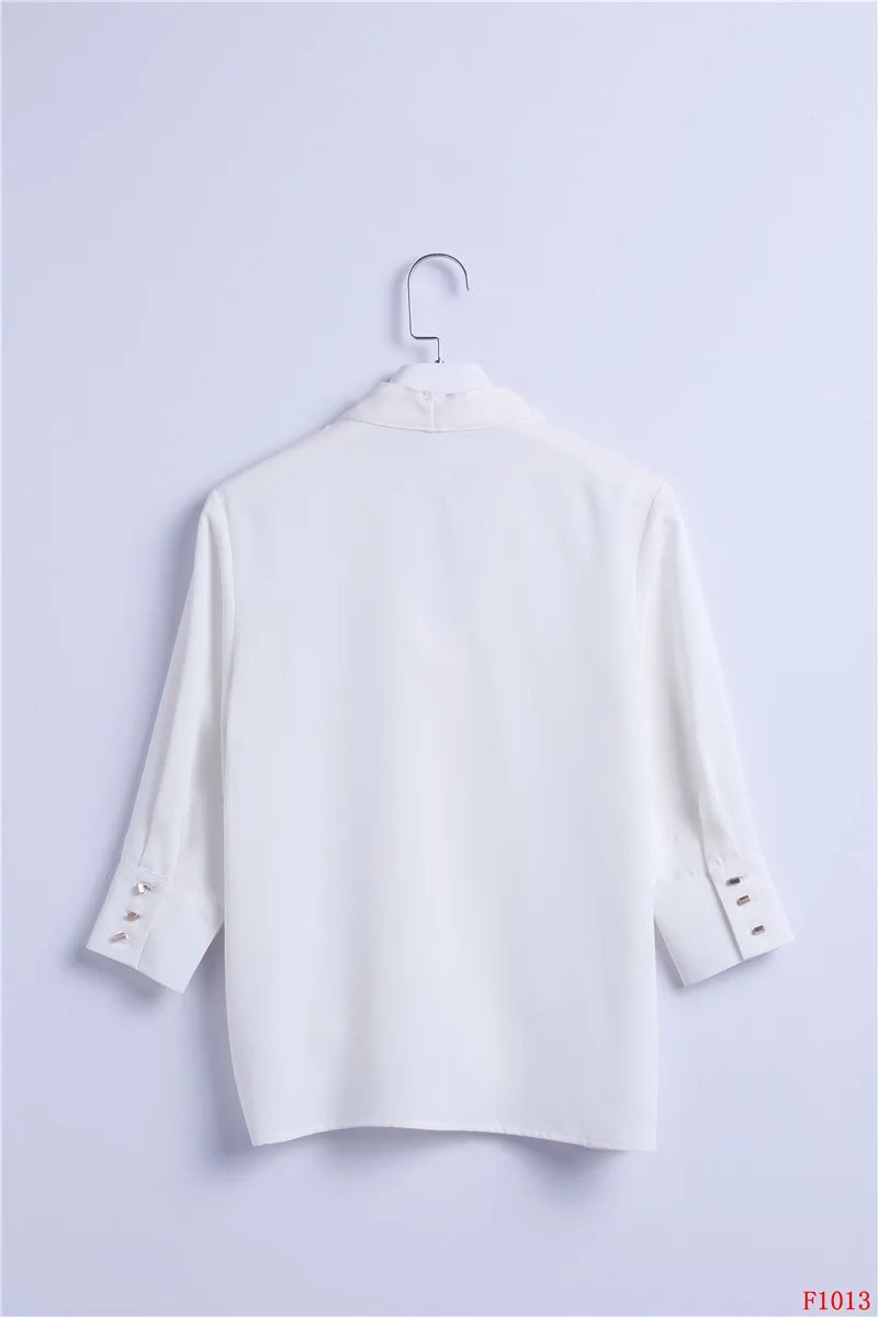Женская офисная блузка белая рубашка для работы лето 2019|Рубашки| |
