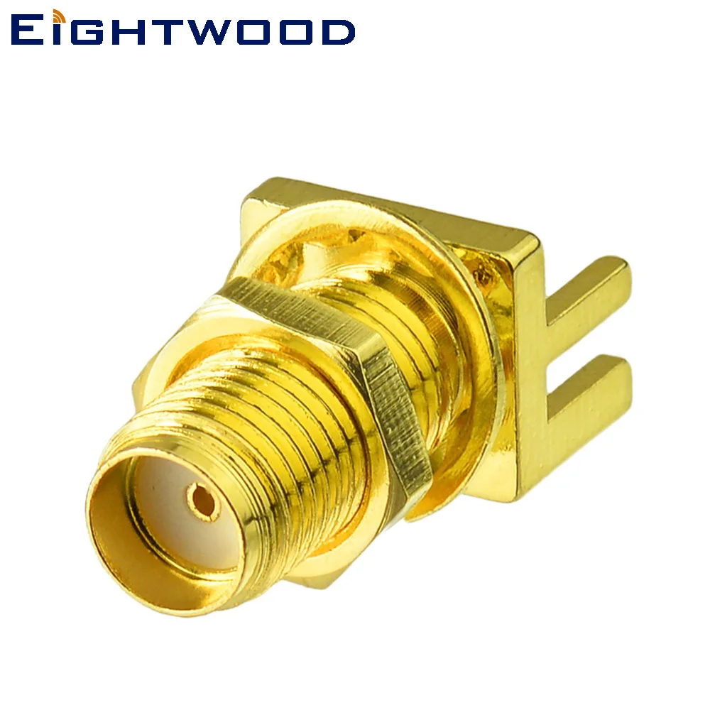 Eightwood 5 шт. SMA гнездо конец launch Edge PCB панель крепление прямой радиочастотный