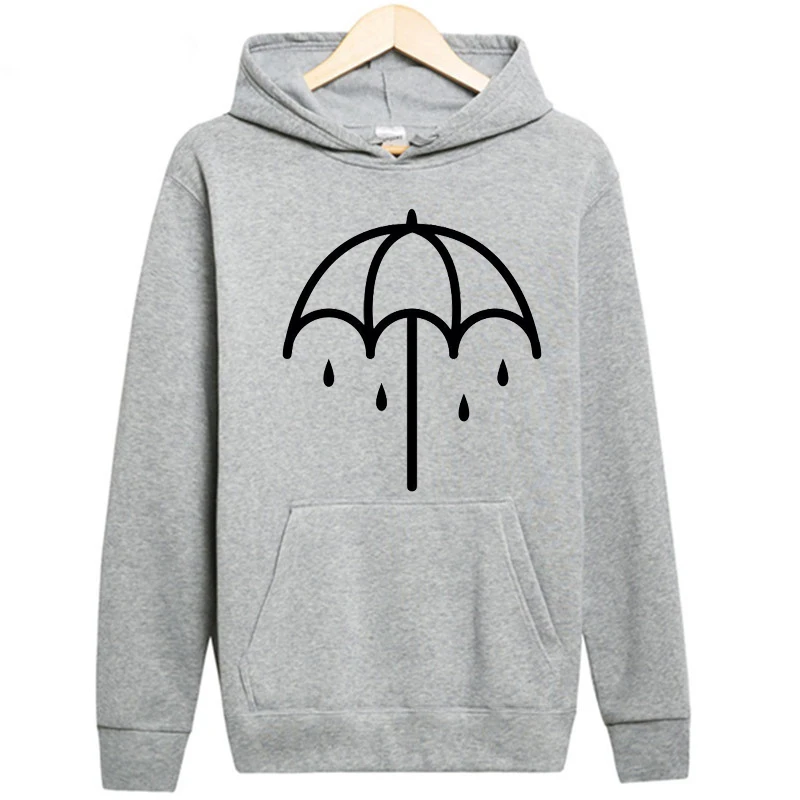 Causal Hip Hop Sudaderas Solid Color Cotton Long Sleeve Hoodies Men Clothes Bring Me The Horizon Print Funny Hoodies Men