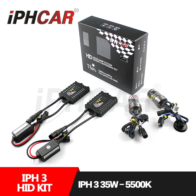 Бесплатная доставка автомобильный Стайлинг IPHCAR Hid Xenon H1 H7 H11 9004 9005 9006 9007 комплект