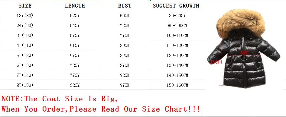 2022 Winter Children Long Jacket Boys 90% White Duck Down Snow Wear Girl Thick Super Large Nature Fur Collar Down Coats Parka images - 6