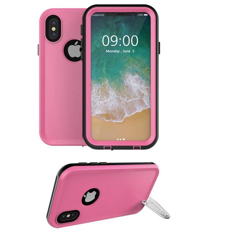 Heavy Duty Protection IP68 Waterproof PET Case for iPhone X Cse Outdoor Sports Sealed Cover Mobile Phone |