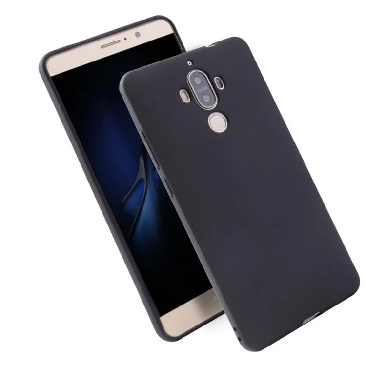 Мягкий силиконовый матовый чехол для huawei mate 9 mate 10 Lite mate 9 10 Pro, чехол из ТПУ для huawei mate 9, однотонные чехлы для телефонов - Цвет: Черный