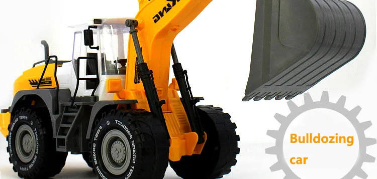 Infant Shining Engineering Cars 1:22 Excavator Model Toys Plastic Construction Vehicle for Children Boys Gift Toy