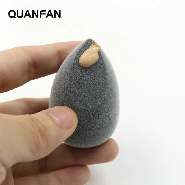 QUANFAN новичок специальный Флокированный слоенок Красота Макияж хлопок Макияж Красота Инструмент капли воды слоеного отчет