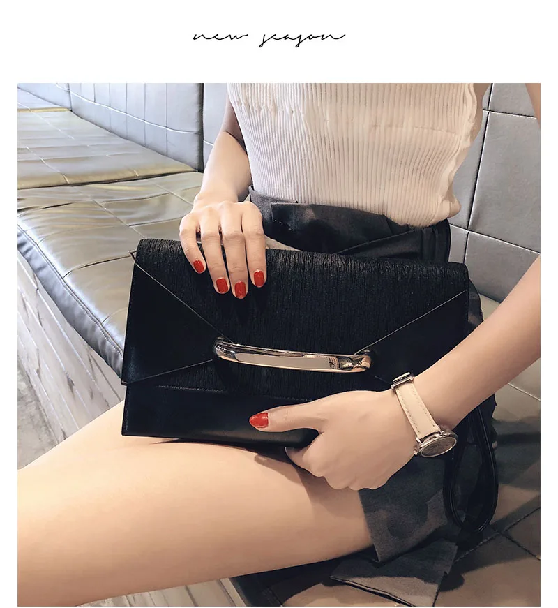 Yonder envelope clutch bag women leather birthday party evening clutch bags for women ladies shoulder clutch bag purse female