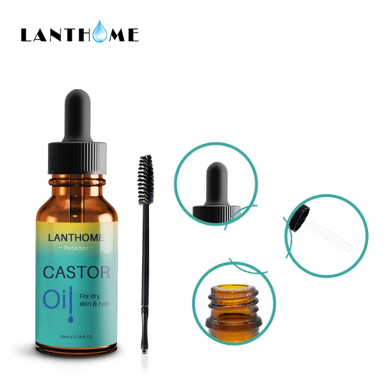 Натуральное касторовое масло эфирное для волос ресницы роста бровей