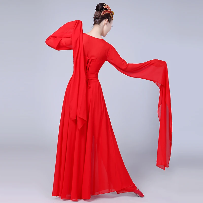 Классический танцевальный костюм Hanfu в китайском стиле женский элегантный с