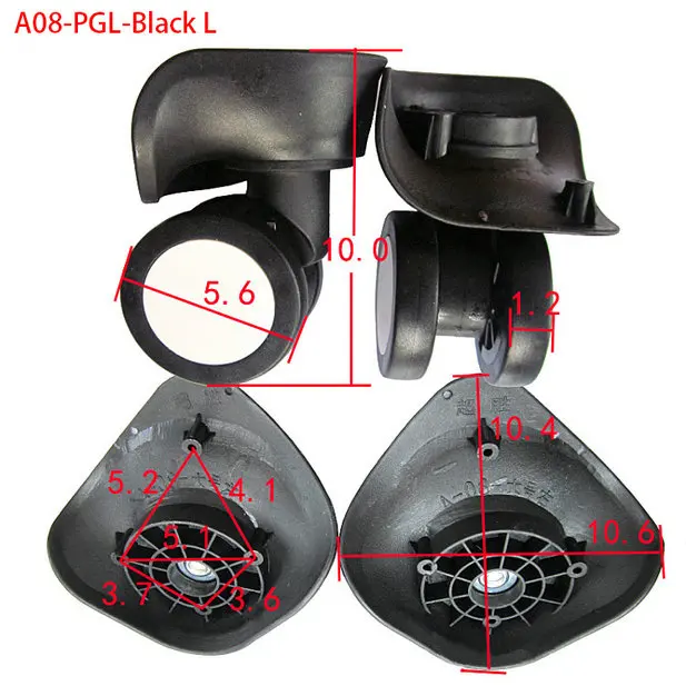 A08-PGL Replacement Luggage Wheels for Suitcases Repair Hand Spinner Caster  Parts Trolley  Rubber