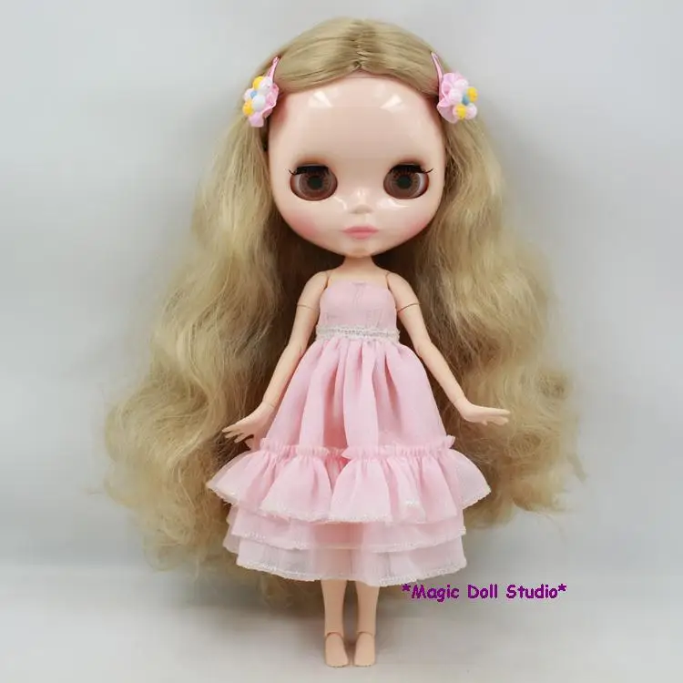 12 дюймовая кукла BJD NeoBlythe светлая кудрявая длинная хиар Обнаженная Blythe