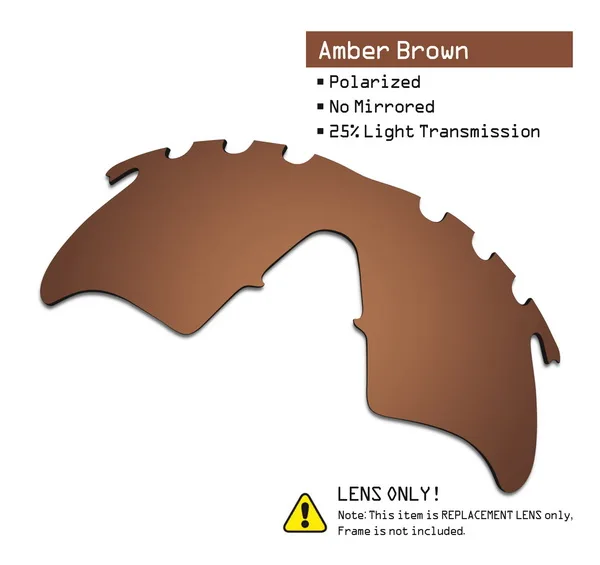 Amber Brown SmartVLT поляризованные Сменные линзы для солнцезащитных очков с вентиляционным нагревателем - Цвет линз: Amber Brown