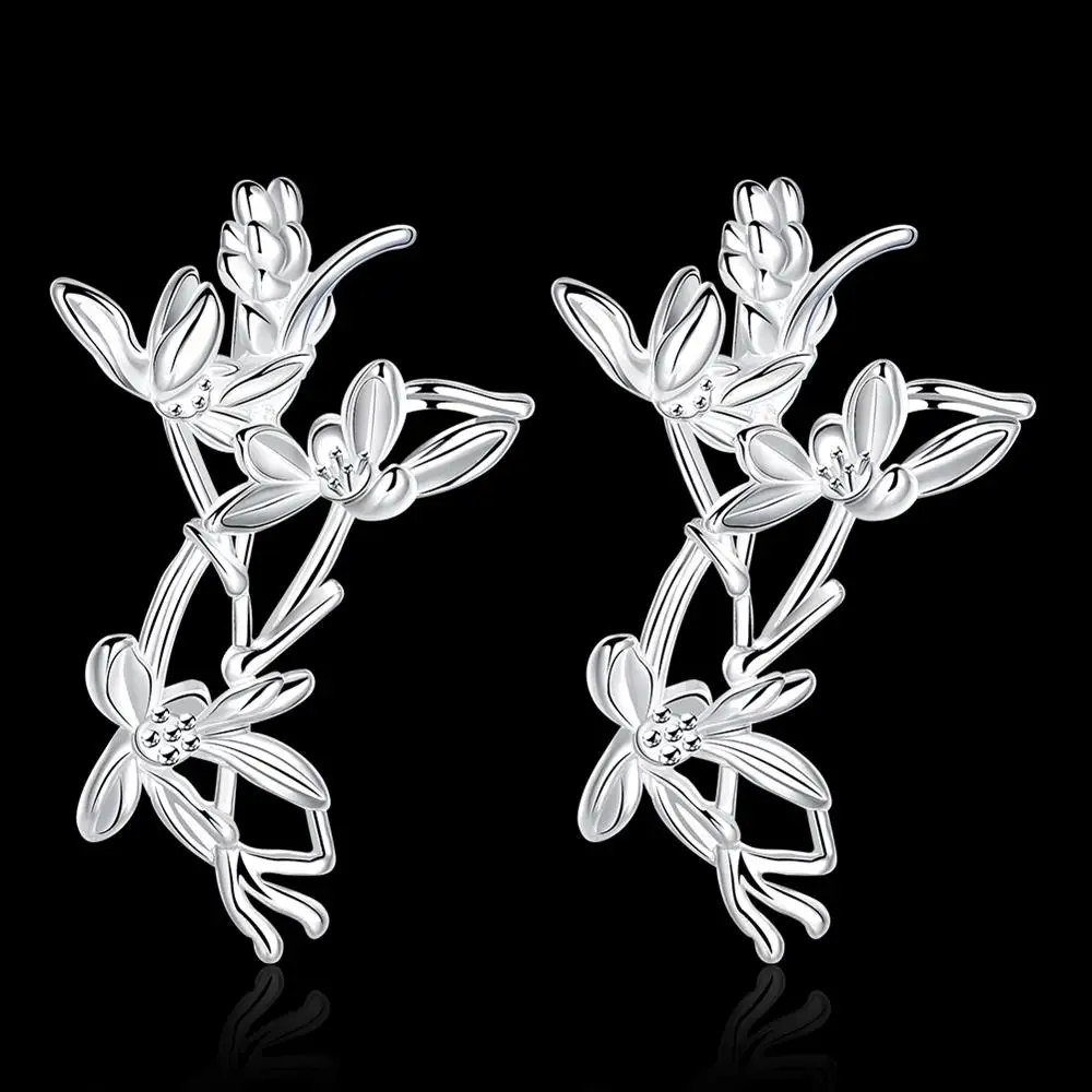 E662 оптовая продажа Мода Посеребренная jewelry Серьги падения мотаться леди подарок