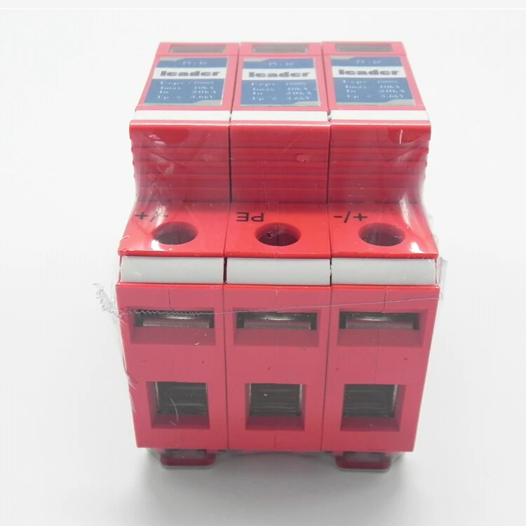 3 фазное устройство защиты от перенапряжения постоянного тока 1000 в SPD 20/40KA для