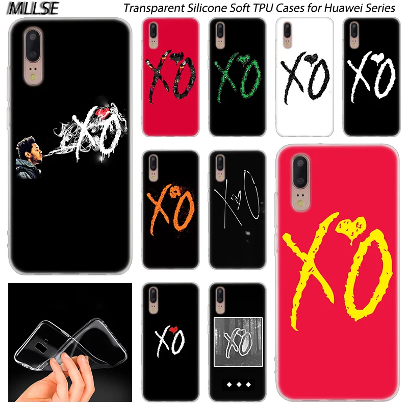 Хит продаж мягкий силиконовый чехол с логотипом Weeknd XO для Huawei P30 P20 P10 P9 P8 Lite 2017 Pro Mini