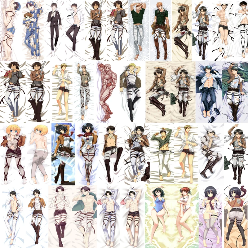 August Аниме Shingeki no Kyojin Подушка «Dakimakura» чехол Чехол атака на Титанов Levi Rivaille обнимающий тело наволочка чехол