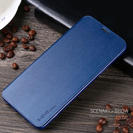 blue X-Level для huawei P20 Pro Чехол huawei P20 Lite кожаный TPU Флип складной кронштейн бумажник чехол для huawei P20 P20 Pro Чехол - Цвет: blue