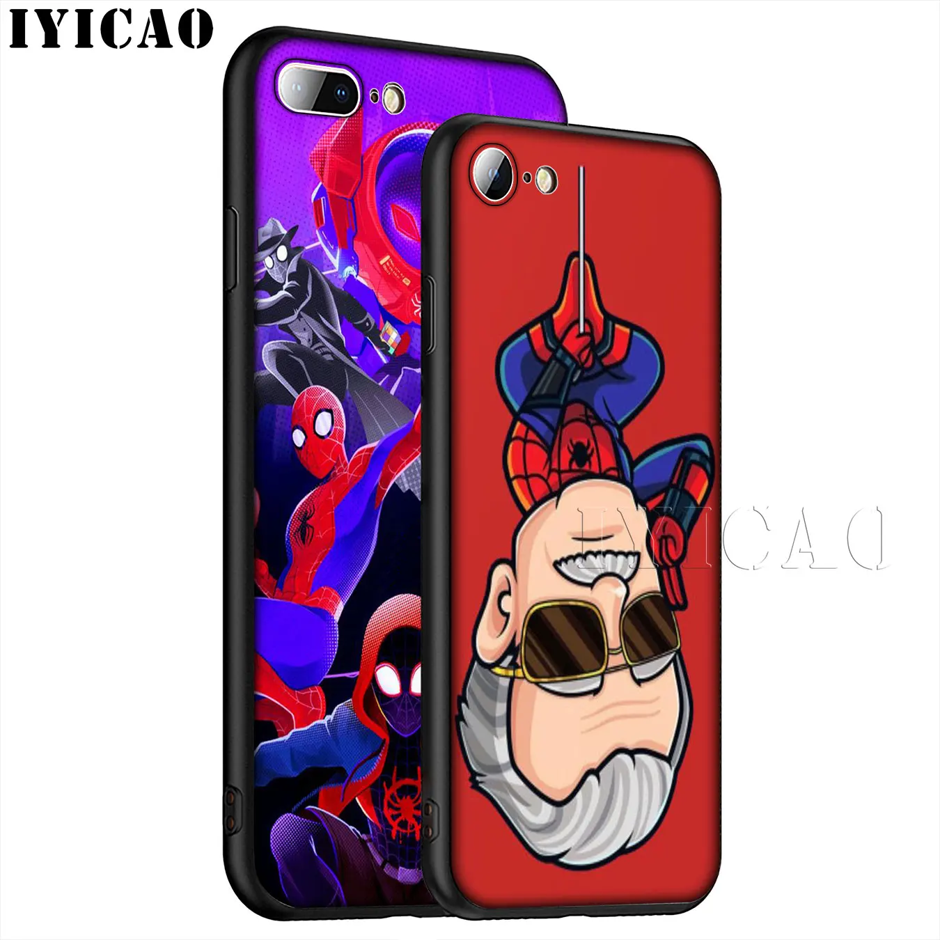 IYICAO Мягкий силиконовый чехол для iPhone XR X XS 11 Pro Max 6 6S 7 8 Plus 5 5S SE TPU черный |