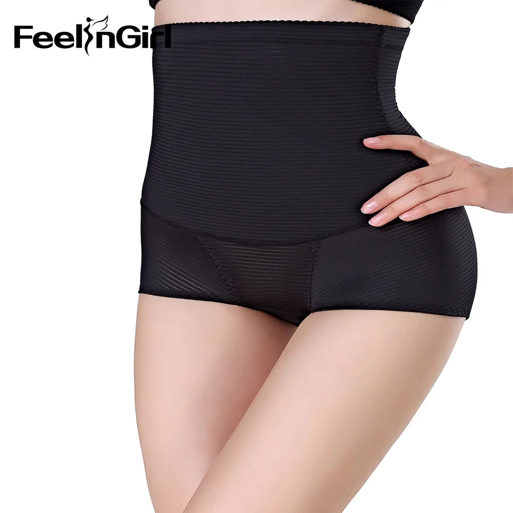 Feelingirl Женские сексуальные дышащие трусы с высокой талией Утягивающее нижнее
