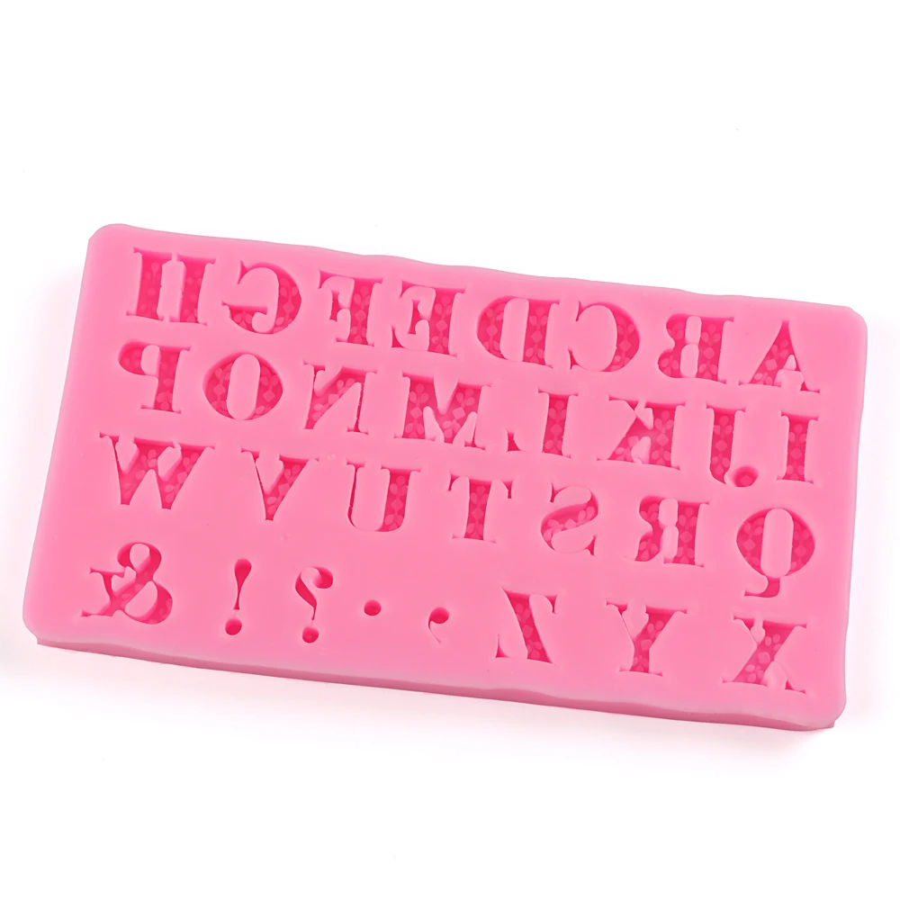 

Alphabet Letters Punctuation Silicone Pendant Mold Resin Craft DIY Mould Tools for Jewelry Pendant Charm Making Decorating 1PC