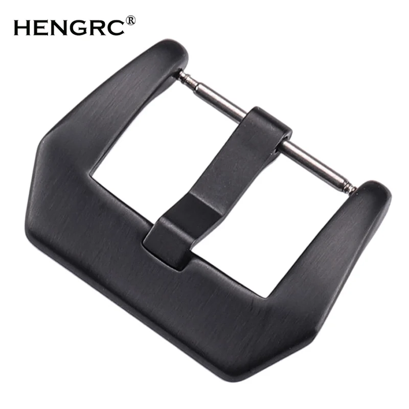 20mm 22mm 24mm Stainless Steel Watch Buckle Black Silver Solid Metal Watchband Strap Clasp Band Accessories For Panerai