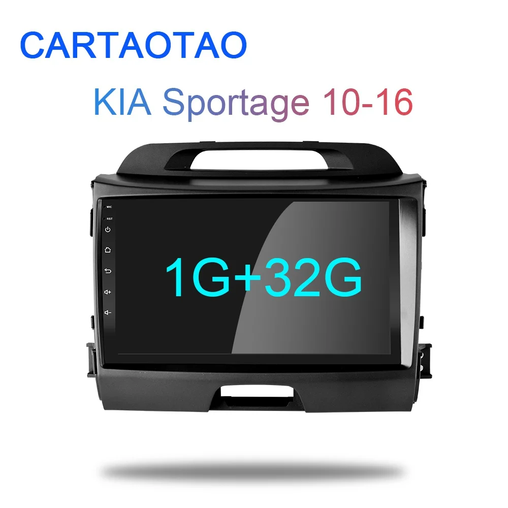 Белый 2G+ 32G " 2din Android 8,1 GO автомобильный dvd-плеер для KIA Sportage 3 4 2010 2011 2012 2013- автомобильный Радио gps навигация wifi плеер - Цвет: Белый